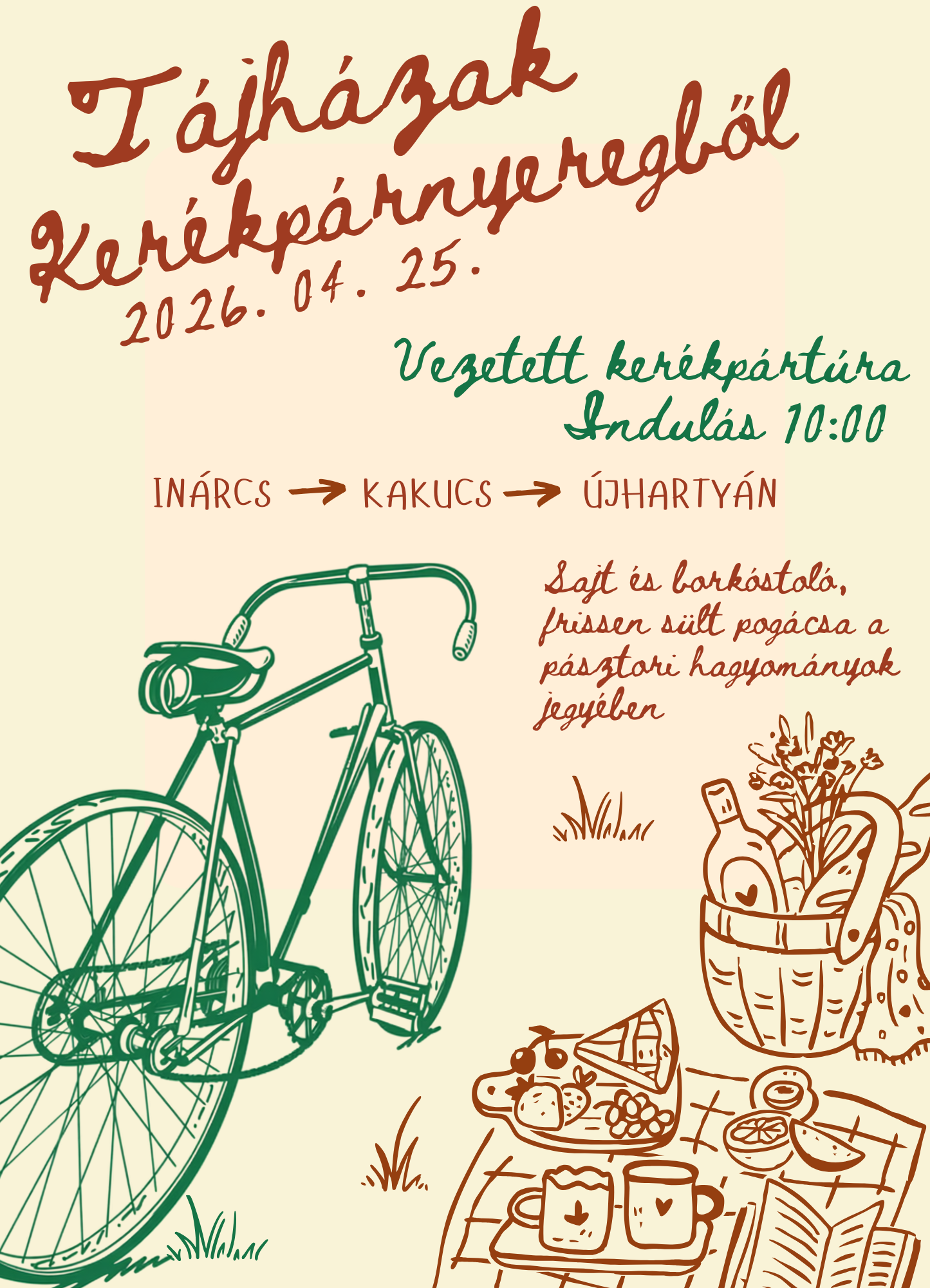 tájházak kerékpárnyeregből